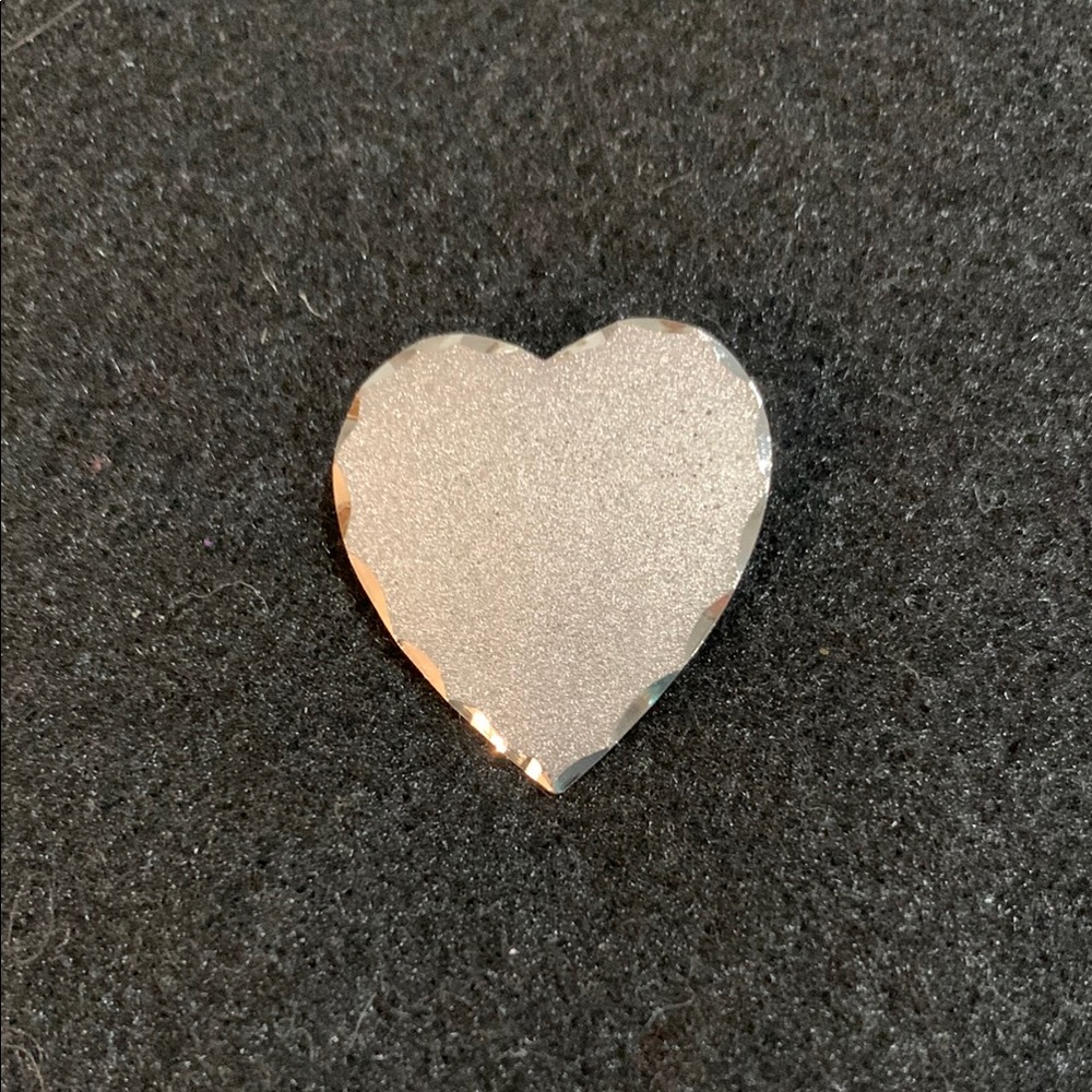 Silver Heart-Shaped Brooch